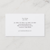 Fun Trendy Sparkly Gold Sequins Beauty Business Card (Back)