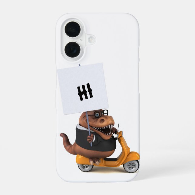 Fun Trex 3D Illustration Iphone Case (Back)