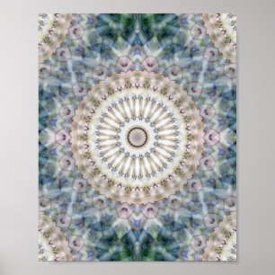 Fun Trippy Hippy Psychedelic Fractal Kaleidoscope Poster
