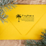 Fun Tropical Christmas | Return Address  Rubber Stamp<br><div class="desc">Introducing the Fun Tropical Christmas Return Address Rubber Stamp, perfect for adding a unique, festive touch to your holiday mailings! Featuring a charming palm tree design, this personalized stamp is ideal for those who want to bring a tropical flair to their Christmas cards, letters, and packages. Whether you're in a...</div>