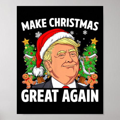 Fun Trump Make Christmas Great Again Ugly  Xmas 1 Poster