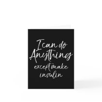 Fun Type 1 Diabetes For Women Diabetic Gift  Card