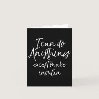 Fun Type 1 Diabetes For Women Diabetic Gift  Card