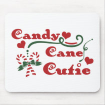 Fun Typography Christmas Mouse Pad