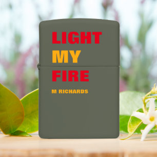 Fun Typography Cool Zippo Lighter