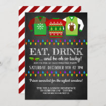 Fun Ugly Christmas Sweater Party Invitation