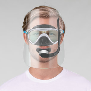 Fun Under The Ocean Black Scuba Snorkelling Goggle Face Shield
