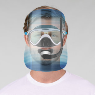 Fun Under The Ocean Black Scuba Snorkelling Goggle Face Shield