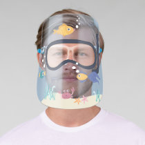 Fun under the sea marine colorful fish diving mask