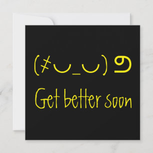 Fun unicode, get better soon card