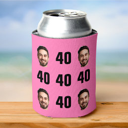 Fun Unique 40th Birthday Photo Cool Retro Can Cool Can Cooler