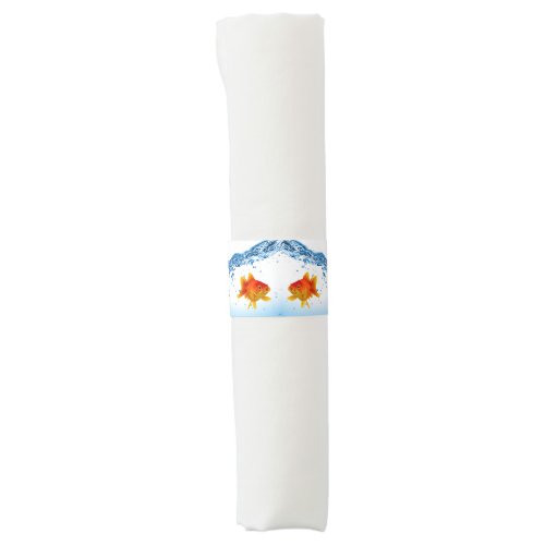 Fun Unique Goldfish Fish Bowl Water Napkin Bands