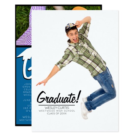 fun amp unique graduation announcements zazzle com unique graduation announcement