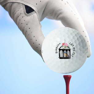 Fun Unique Message for Golf Gal Balls