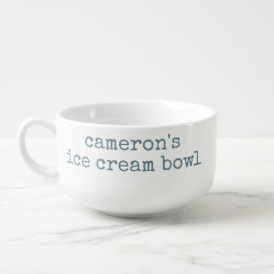 Fun Unique PersonalIzed Name Ice Cream Bowl
