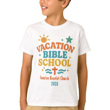 Fun Vacation Bible School VBS Church Name & Year