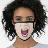 Fun Vampire Fangs Face Mask (Worn Her)