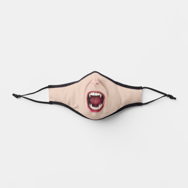 Fun Vampire Fangs Premium Face Mask (Front)