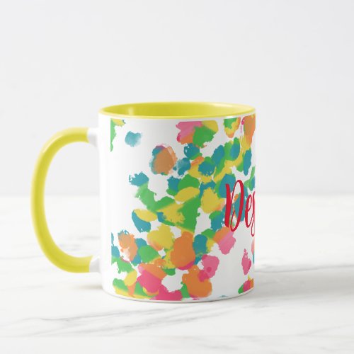 Fun Vibrant Colorful _ Personalize Mug