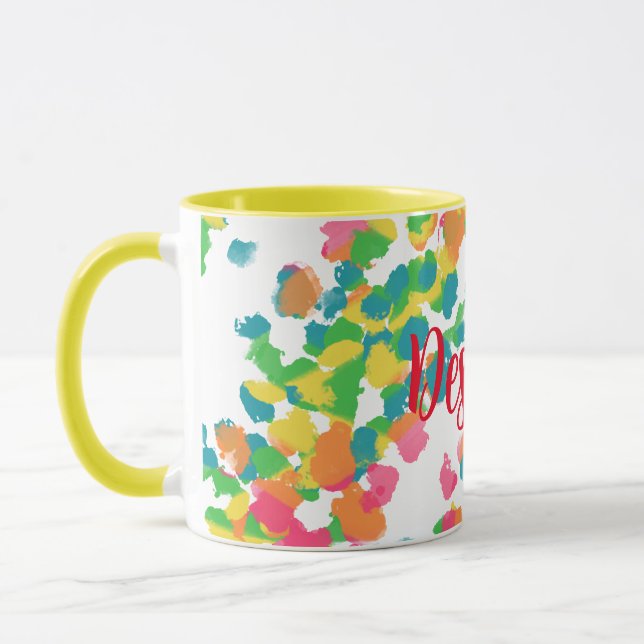 Fun, Vibrant, Colorful - Personalize Mug (Left)
