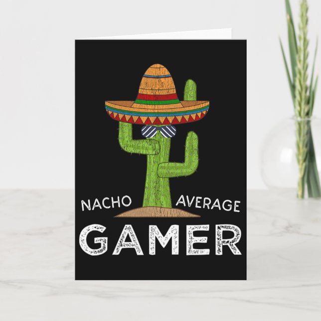 Fun Video Game Player Humor Gaming Saying Funny Ga Card (Front)