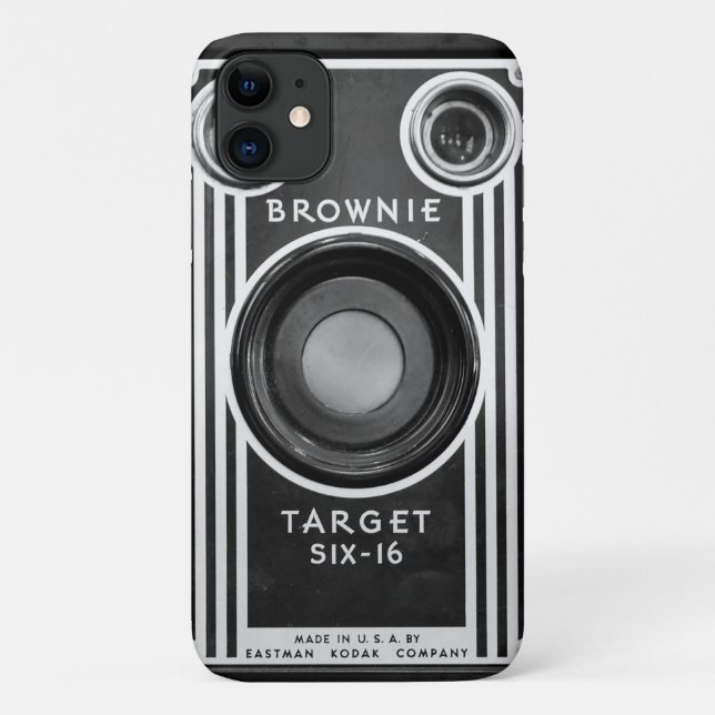 Fun Vintage Camera Black and White Case-Mate iPhone Case (Back)