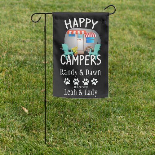 Fun Vintage Camper Trailers Camping Flags