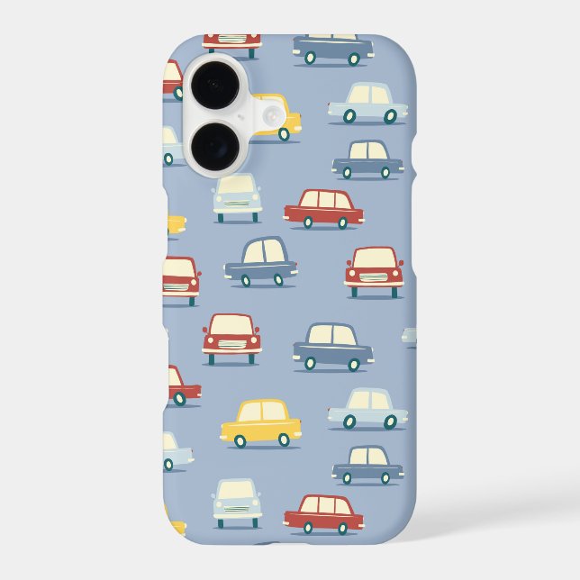Fun Vintage Car Pattern iPhone Case (Back)