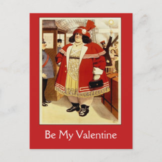 Fun Vintage Circus Poster Valentine Card