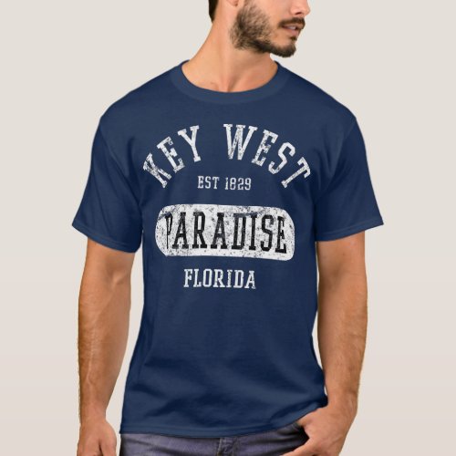 Fun Vintage Key West College Style Distressed Nove T_Shirt