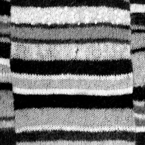 fun vintage knitted random black and white stripes minx nail art