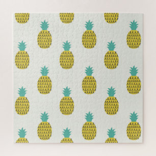Fun Vintage Pineapple Seamless Illustration. Jigsaw Puzzle