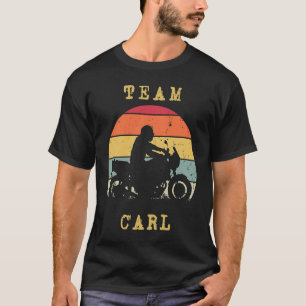 Fun Vintage Retro Sunset Carl Motorcycle Biker Rid T-Shirt