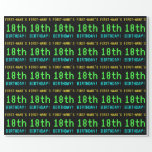 [ Thumbnail: Fun Vintage/Retro Video Game Look 18th Birthday Wrapping Paper ]