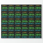 [ Thumbnail: Fun Vintage/Retro Video Game Look 28th Birthday Wrapping Paper ]
