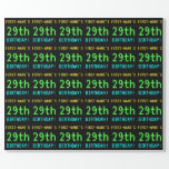 [ Thumbnail: Fun Vintage/Retro Video Game Look 29th Birthday Wrapping Paper ]