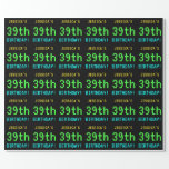 [ Thumbnail: Fun Vintage/Retro Video Game Look 39th Birthday Wrapping Paper ]
