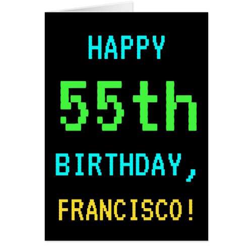 Fun VintageRetro Video Game Look 55th Birthday