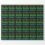 [ Thumbnail: Fun Vintage/Retro Video Game Look 56th Birthday Wrapping Paper ]