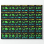 [ Thumbnail: Fun Vintage/Retro Video Game Look 60th Birthday Wrapping Paper ]