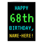 [ Thumbnail: Fun Vintage/Retro Video Game Look 68th Birthday ]