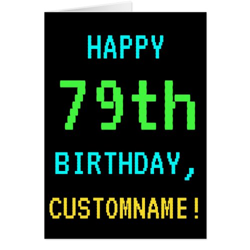 Fun VintageRetro Video Game Look 79th Birthday