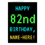 [ Thumbnail: Fun Vintage/Retro Video Game Look 82nd Birthday ]
