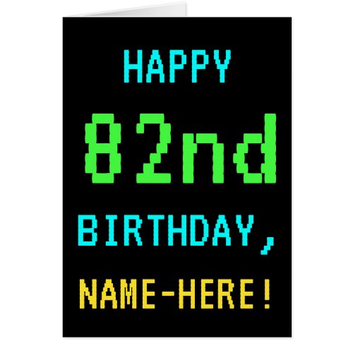 Fun VintageRetro Video Game Look 82nd Birthday