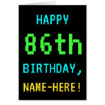 [ Thumbnail: Fun Vintage/Retro Video Game Look 86th Birthday ]