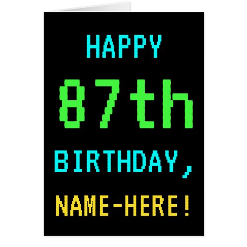 Fun VintageRetro Video Game Look 87th Birthday