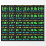 [ Thumbnail: Fun Vintage/Retro Video Game Look 88th Birthday Wrapping Paper ]