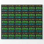 [ Thumbnail: Fun Vintage/Retro Video Game Look 89th Birthday Wrapping Paper ]