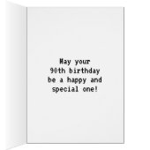 Fun Vintage/Retro Video Game Look 90th Birthday (Inside (Right))