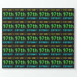 [ Thumbnail: Fun Vintage/Retro Video Game Look 97th Birthday Wrapping Paper ]